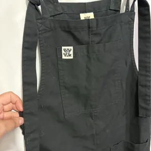 Lucy & Yak Womens Overalls Black Organic Cotton Dungaree Shortalls US 2R UK 6R thumbnail 3