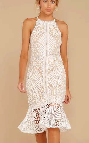 White lace dress Size L thumbnail 2