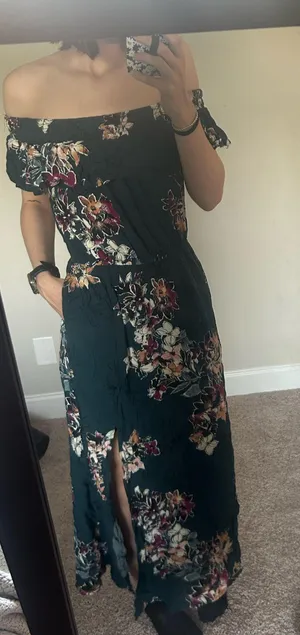Maurices Dress Floral Maxi thumbnail 1