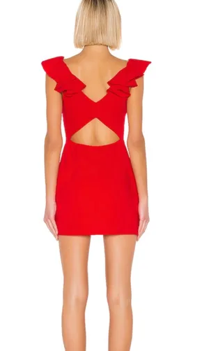 Amanda Uprichard Red Mini Dress thumbnail 2