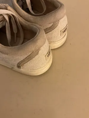 UGG Women's Low-Top Canvas Sneakers in Off-White and Beige size 6.5 thumbnail 9