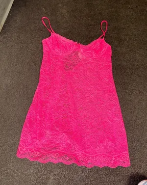 Victoria’s Secret pink lace top thumbnail 1