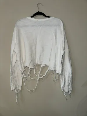 Ripped Up Crop Sweater thumbnail 2