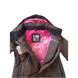 Oakley Women's Full Zip Ski Snowboard Jacket Brown Pink Small Down Puffer‎ Coat thumbnail 3