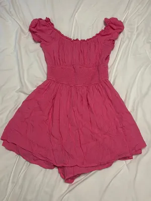 Hollister hot pink dress romper thumbnail 1