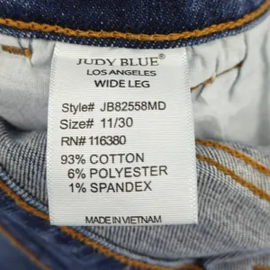 Judy Blue High Waist Double Button Wide Leg 82558 Size 11 / 30 thumbnail 4