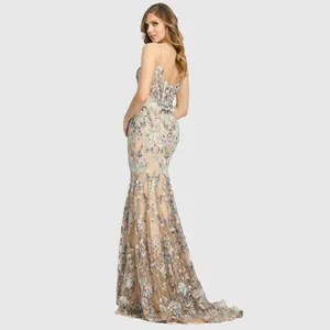 MAC DUGGAL 79313 Embroidered Spaghetti Strap Trumpet Gown thumbnail 5