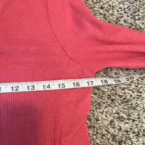 Eddie Bauer Red Waffle Knit V Neck Button Henley Long Sleeve‎ Top S Bella Swan thumbnail 5