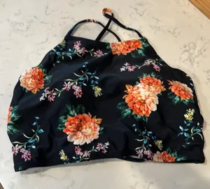 Cupshe Orange Blossom High-waisted Bikini summer vacation beach poolside size XL thumbnail 8