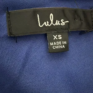 Lulus women’s XS Blue Satin Maxi Dress V-Neck Spaghetti Straps Lined NWT(E25)&✨ thumbnail 10