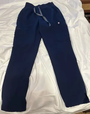 FIGS Navy (XXS Petite) Yola High Waisted Skinny Scrub Pants thumbnail 2