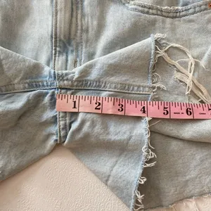 Garage Denim Vintage Cut Off Shorts Size 1/25 Light Wash Distressed Y2K thumbnail 8