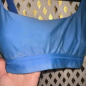 Aerie bra bralette scoop bikini top blue size S thumbnail 6