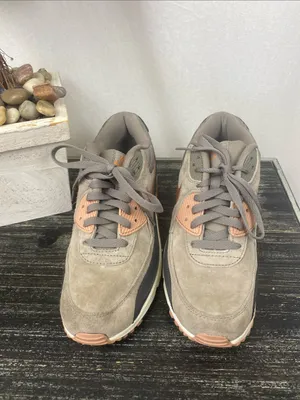 Nike Gray & Rose Pink Air Max 90 Athletic Shoes 768887-201 Size 9.5 thumbnail 2