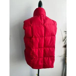 Lands End Red Goose Down Puffer Vest Women Medium 38-40‎ Quilted Insulated Shell thumbnail 2