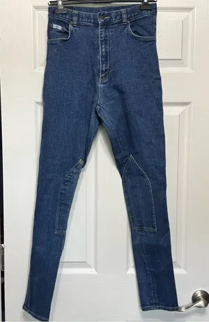 Womens Miller’s Vintage Equestrian Reinforced Dark Riding Denim Breeches 26 thumbnail 1