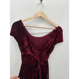 Wet Seal Womens Red Velvet Mini Dress Size S Mini Vampire Witchy Grunge NWT‎ thumbnail 7