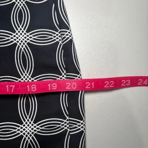 Banana‎ Republic Factory Black White Print Miniskirt 10 Circles Cotton Blend thumbnail 6