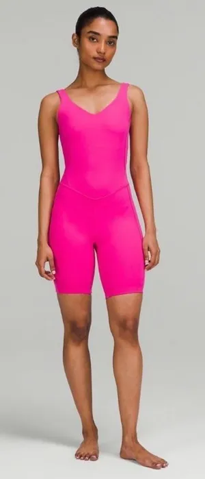 NWT Lululemon Align Bodysuit 8" Sonic Pink SNCP Size 4 thumbnail 1