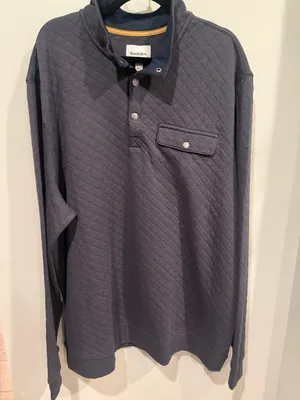 Goodfellow & Co Dark Gray Quarter- Button Shirt Jacket Size XXL Tall thumbnail 2