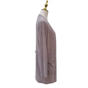 Barefoot Dreams‎ Santa Monica Long Cardigan CozyChic Ultra Lite Sz XS Mauve thumbnail 6