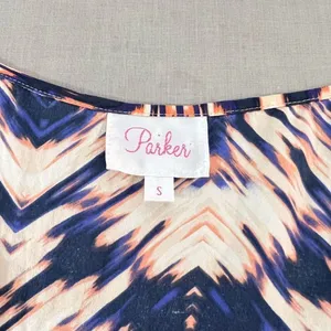 Parker Harrison silk romper in Deep Sea Sunrise Parke size small thumbnail 12