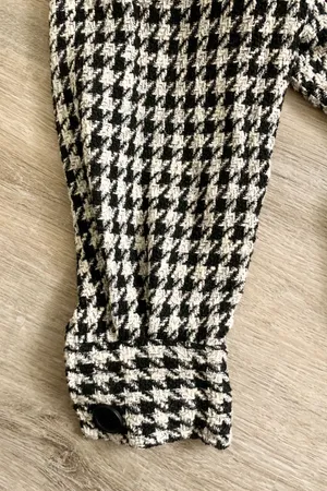 H&M Houndstooth Oversized Jacket Size S/M thumbnail 3