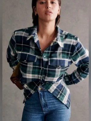Sezane Eurielle Flannel Shirt thumbnail 1