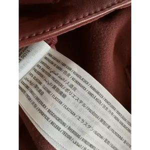 Abercrombie & Fitch Mini Skirt Size Medium Brown Faux Leather Button & Tie Front thumbnail 4