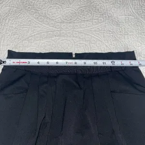 Gap Stretch Black Ruched Ribbon-Trimmed Waist Skirt with Pockets Size 4‎ thumbnail 9