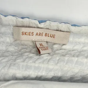Skies Are Blue Womens Striped‎ Midi Dress Size XL Flowy Coastal Cottage Hamptons thumbnail 9