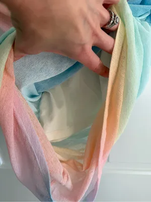 Abercrombie x Trevor Project Rainbow Ombre Ruched Midi Skirt M thumbnail 3