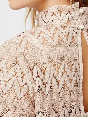 Free People Simone Lace Mini Dress XS thumbnail 3