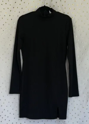 Princess Polly Black Long Sleeve Dress thumbnail 1