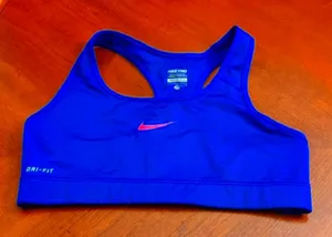 ROYAL BLUE NIKE PRO SPORTS Bra Size M thumbnail 1