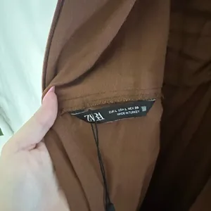 Zara Cut Out Strappy Maxi Dress Brown Size Large thumbnail 5
