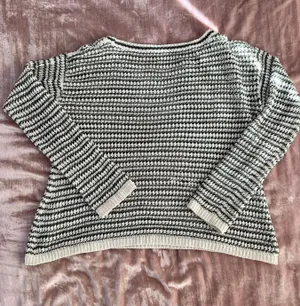 Alice + Olivia | green white striped knit sweater thumbnail 4