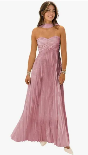 Dress with Scarf Purple Size 2 thumbnail 1