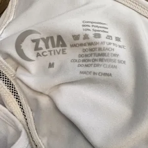 Zyia Active White Effortless‎ Mesh Racerback Tank Size Medium M Top Shirt thumbnail 5