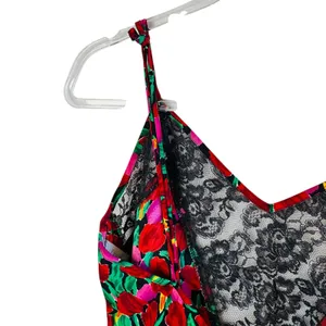 Victoria's Secret Vtg Gold Tag Floral Lace Slip Chemise Dress Red‎ Pink Womens S thumbnail 8