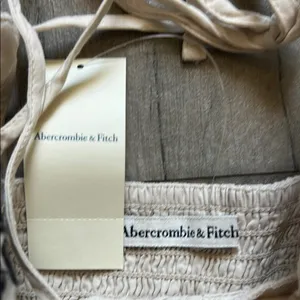 Abercrombie & Fitch White and Black Floral Dress thumbnail 3