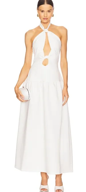 Revolve Maxi Dress White thumbnail 1