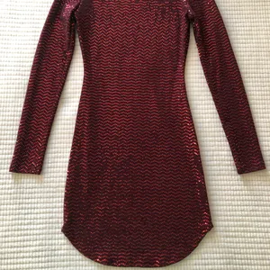 B Darlin Burgundy Sequin Long Sleeve Dress thumbnail 6