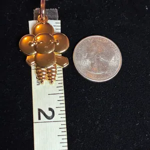 Gold Flower Pendant Necklace 18” thumbnail 9
