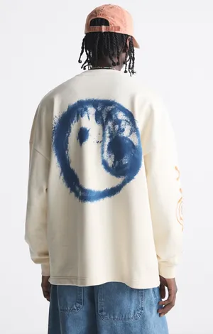 Beige Multi Yin Yang Oversized Sweatshirt 0722/415/710 $69.90 EUC 1X thumbnail 11