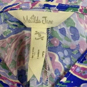 Matilda Jane Adventure Begins In The Maze Trapeze Top Women's Size‎ Small Floral thumbnail 4