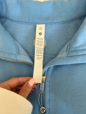 Blue Lululemon Scuba Quarter-Zip Cropped thumbnail 3