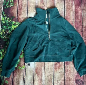 Lululemon Scuba Half Zip Green Size XS/S thumbnail 1