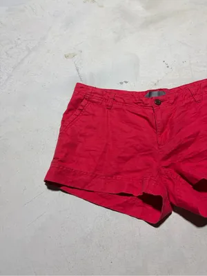 North face Red Women's linen Cotton blend Shorts 6 thumbnail 2