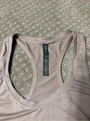 Vuori heathered mauve racerback tank top , size XL thumbnail 4
